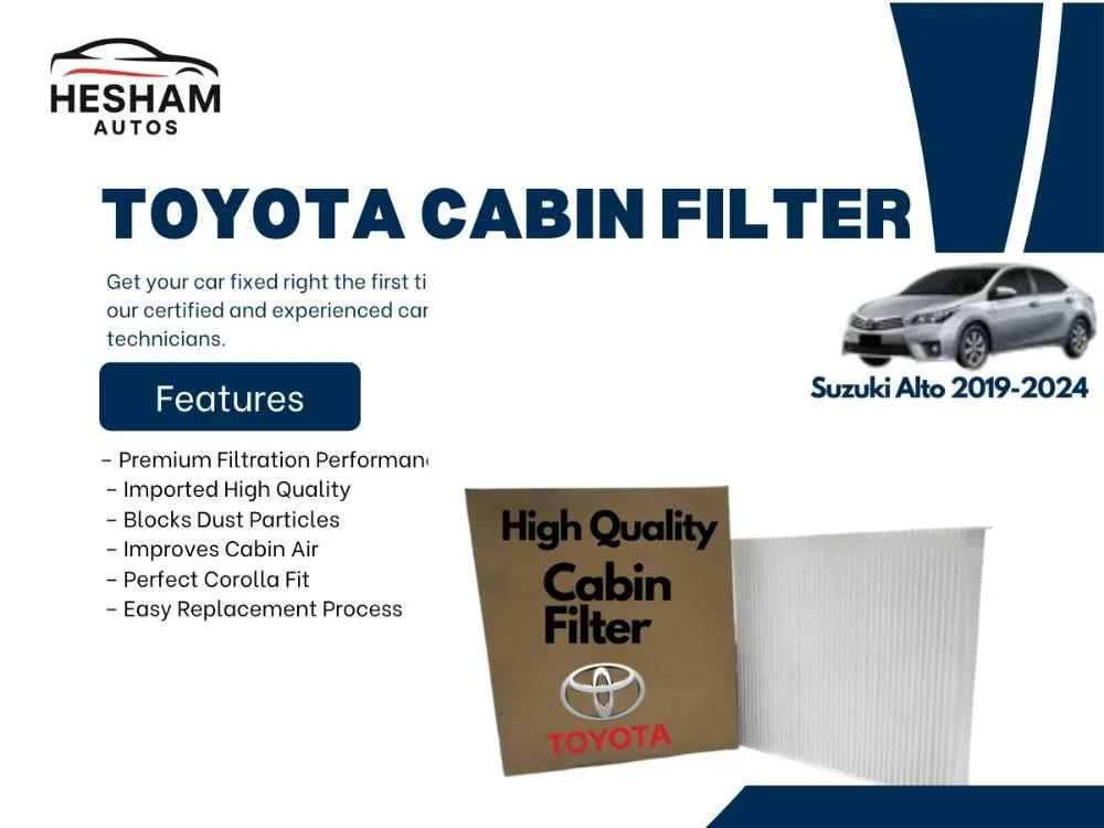 Toyota Corolla 2014-2018 Premium Quality Cabin Filter - Imported Image-1
