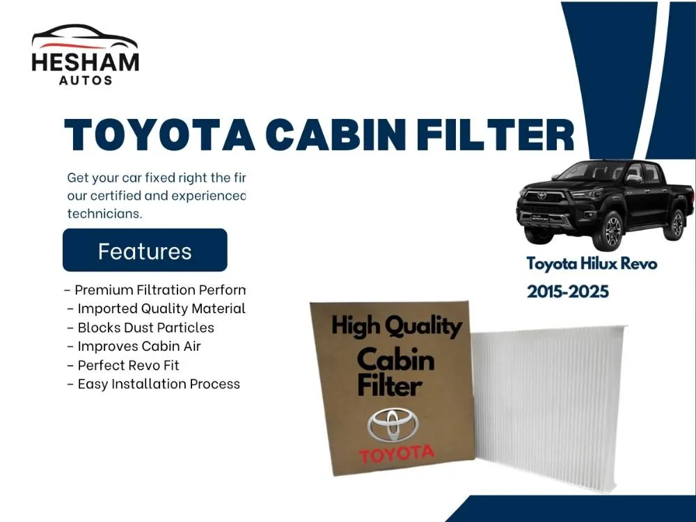 Toyota Hilux Revo 2015-2025 Premium Quality Cabin Filter - Imported Image-1