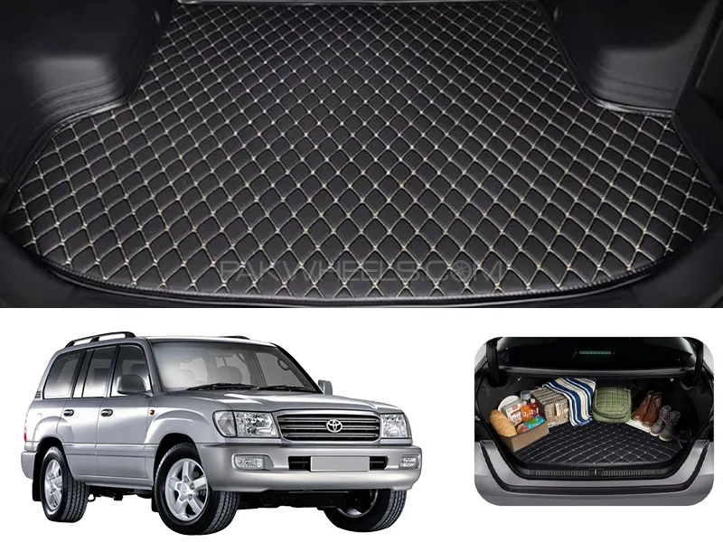 Toyota Land Cruiser 7D Custom Car Trunk Mat - Model 1998-2007 Image-1