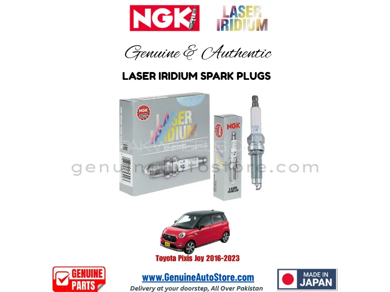 Toyota Pixis Joy 2016-2023 NGK LASER IRIDIUM SPARK PLUG - 3 PIECES Image-1