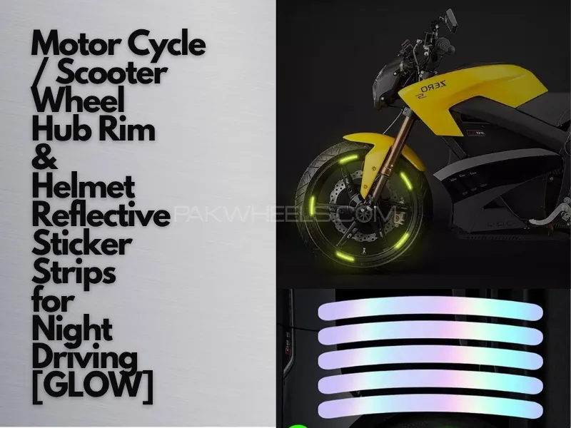 20 Pcs Car Wheel Hub GLOW Reflective Sticker Tire Rim Reflective Strips Luminous Sticker for Night D Image-1
