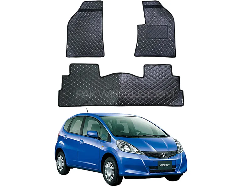 Honda FIT 7D Floor Mat ( Flat Style ) - Model 2013-2018 | Fully Customized 7D Floor Mat Image-1