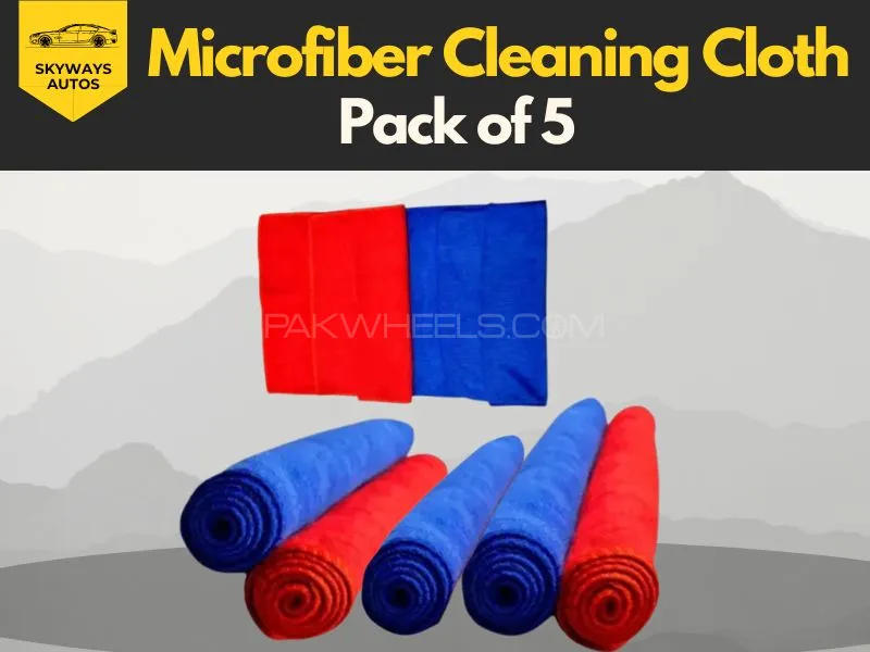 Microfiber Cleaning Cloth - Pack of 5 - 30 x 60 Image-1
