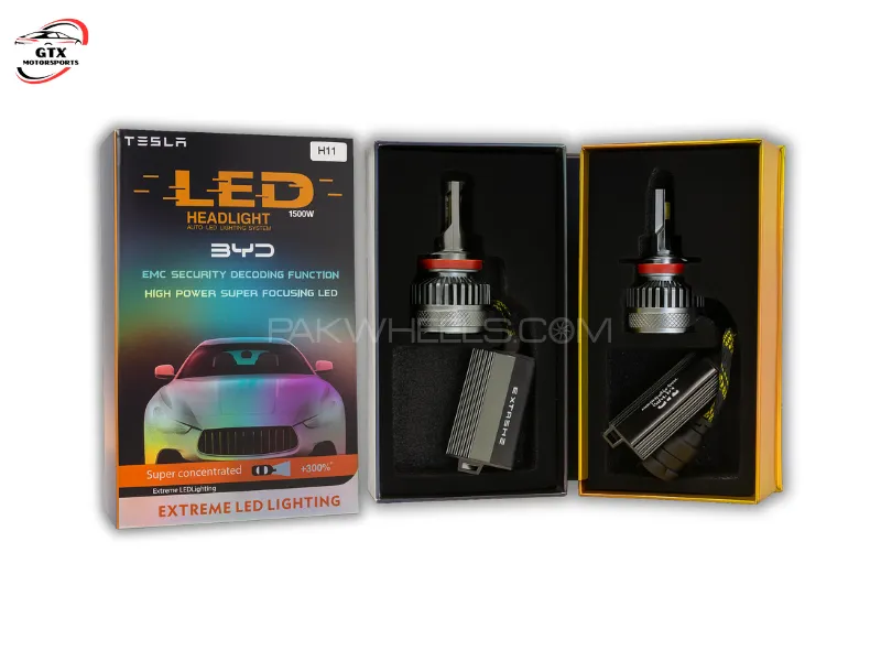 BYD H11 Tesla LED Headlight Bulbs – 1500W | Extreme Brightness +300% Image-1