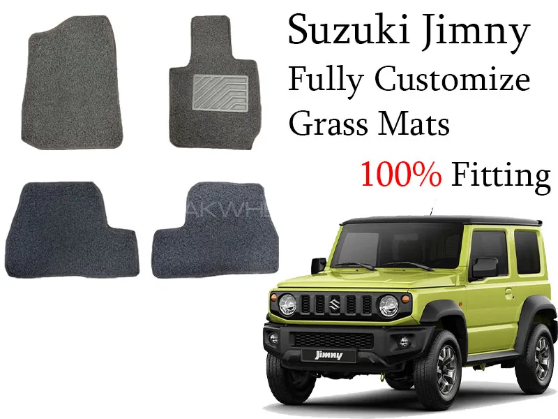 Car Floor Mats for Suzuki Jimny (Gen 2021 to 2023) PVC GRASS Mat All Weather Full Covered Car Interi Image-1