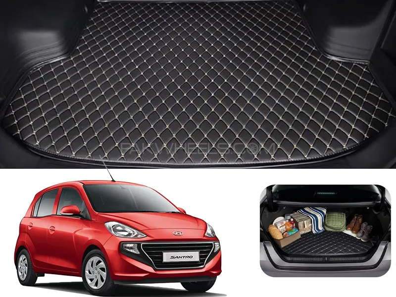 Hyundai Santro 7D Custom Car Trunk Mat - Model 2003-2014 Image-1