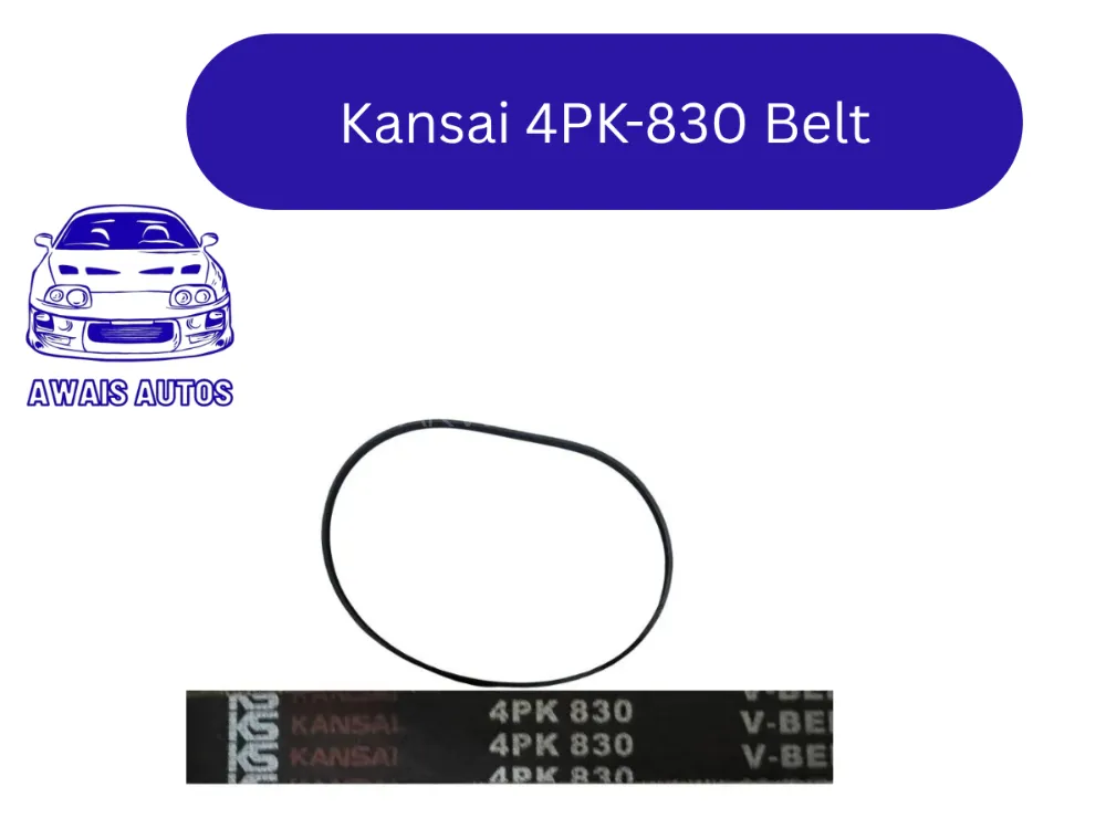 Kansai Fan Belt 4PK-830 | Genuine Japan Made | Durable Drive Belt Image-1