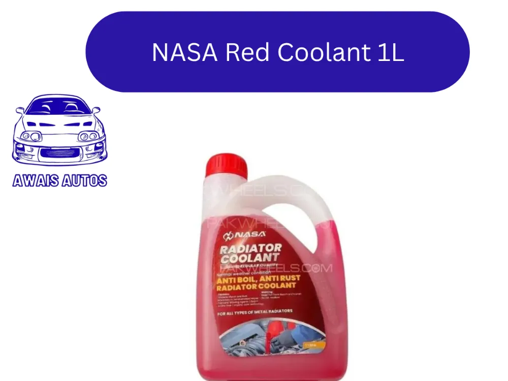 NASA Radiator Coolant Regular Red 1L | Long-Lasting Engine Protection Image-1