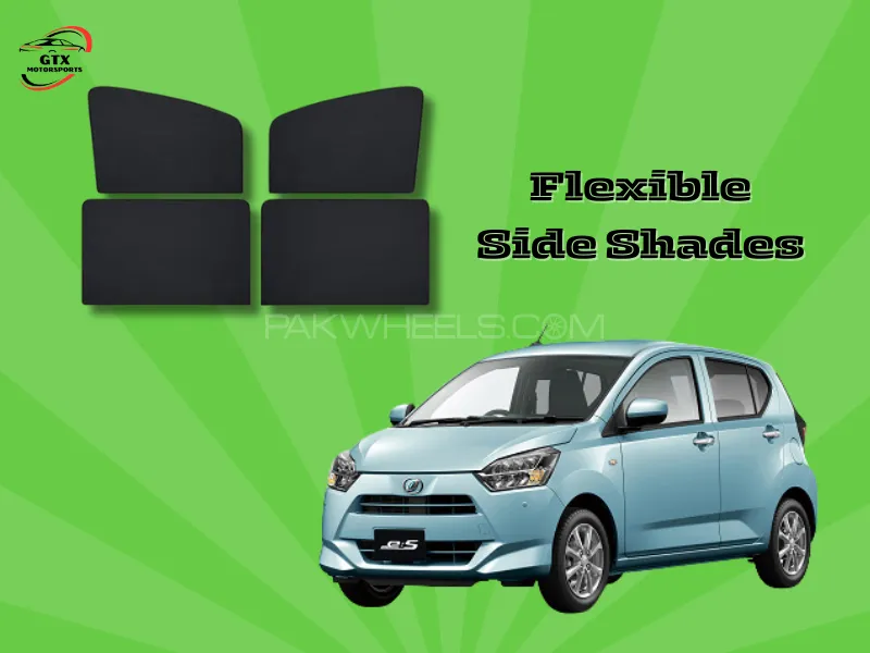 Flexible Side Shades for Daihatsu Mira 2017–2023 Image-1