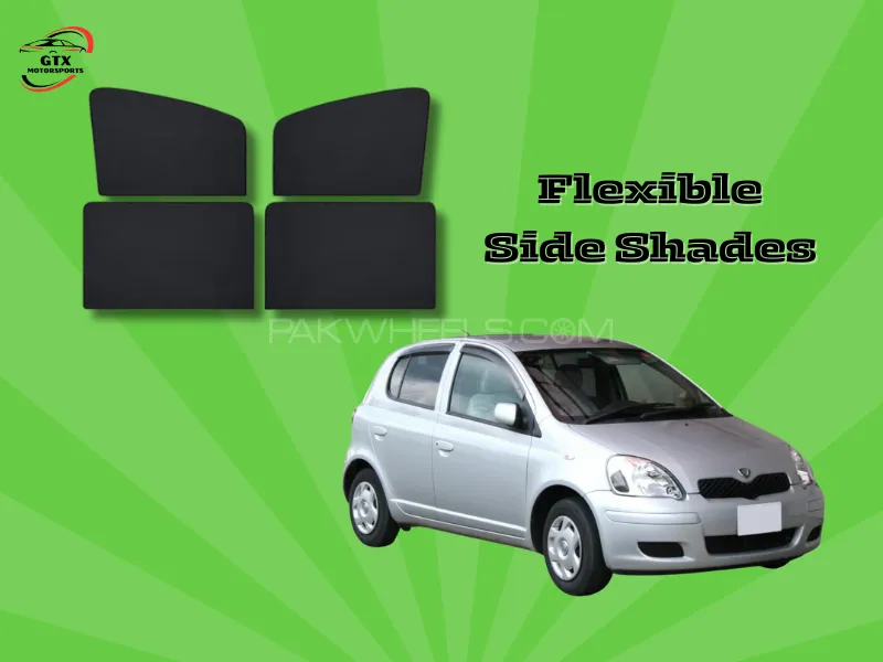 Flexible Side Shades for Toyota Vitz 1999–2004 Image-1