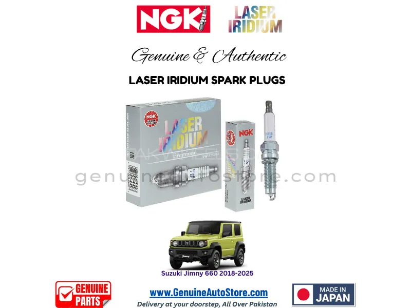Suzuki Jimny 660 2019-2025 NGK LASER IRIDIUM SPARK PLUG - 3 PIECES Image-1