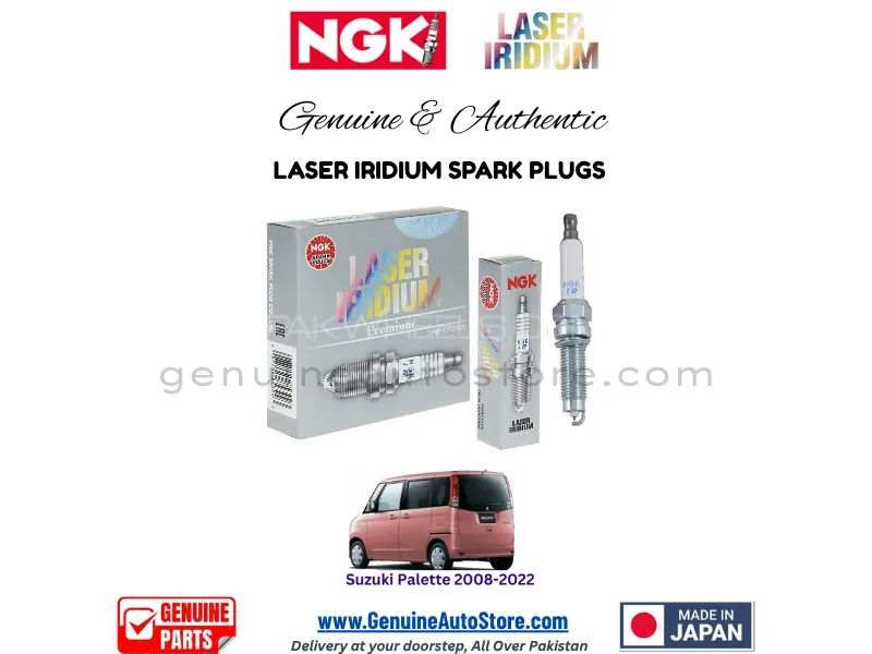 Suzuki Palette 2008-2022 NGK LASER IRIDIUM SPARK PLUG - 3 PIECES Image-1