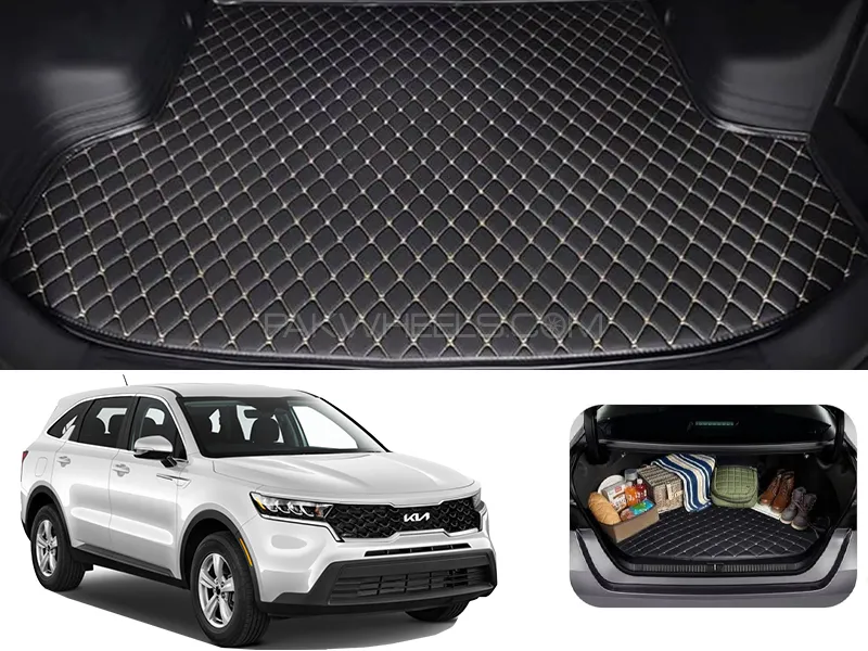 Kia Sorento 7D Custom Car Trunk Mat - Model 2021-2024 Image-1