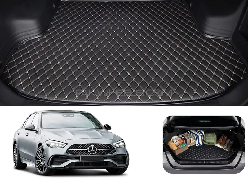 Mercedes C180 7D Custom Car Trunk Mat - Model 2022-2025 Image-1