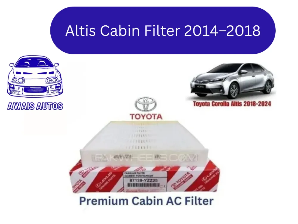 Toyota Corolla Altis Cabin Filter 2018–2024 | High-Performance Interior Air Filter Image-1