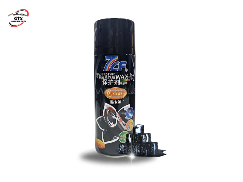 7CF Qcare Leather & Tire Wax – 450ml (Black Ice) Image-1