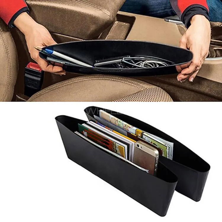 Car Seat Pockets Storage Organizer Box Pair Image-1
