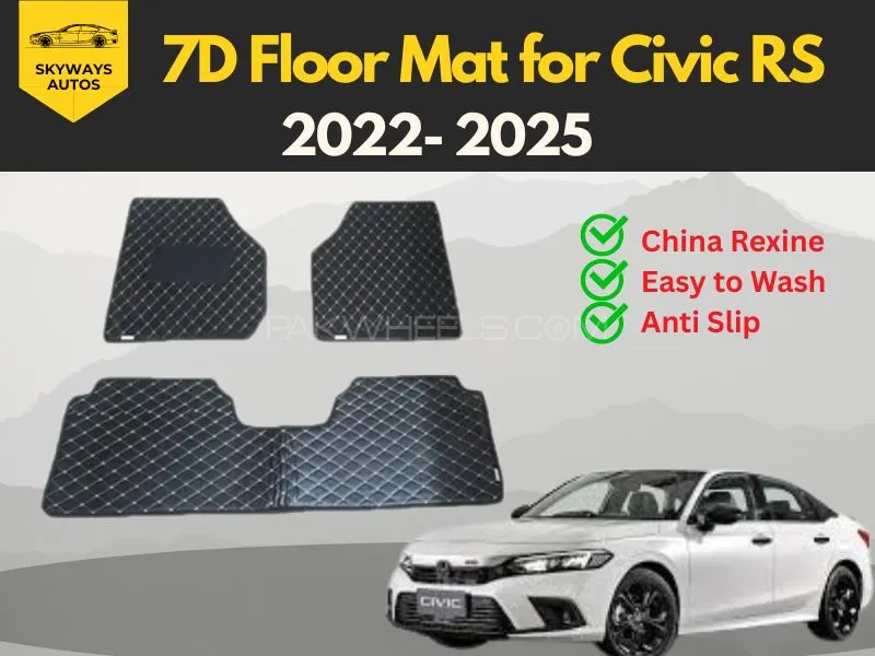 Flat Style Floor Mat for Honda Civic RS 2022- 2025 Image-1