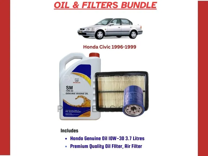 HONDA CIVIC 1996-1999 OIL AND FILTERS BUNDLE Image-1