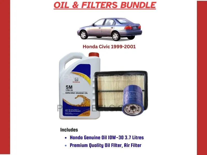 HONDA CIVIC 1999-2001 OIL AND FILTERS BUNDLE Image-1