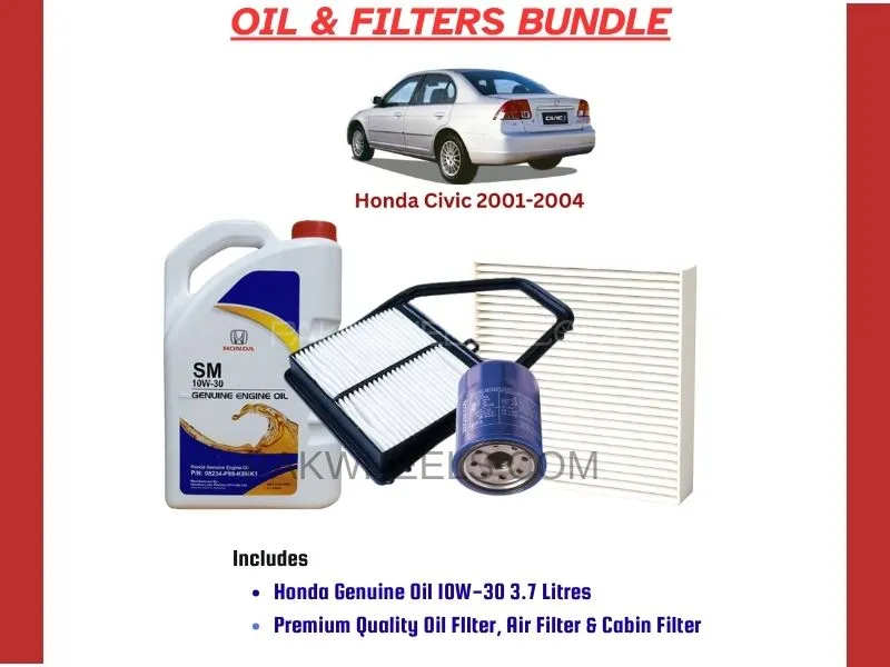 HONDA CIVIC 2001-2006 OIL AND FILTERS BUNDLE Image-1