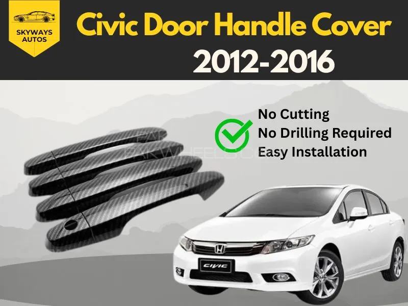 Honda Civic 2012-2016 Door Handle Covers Image-1