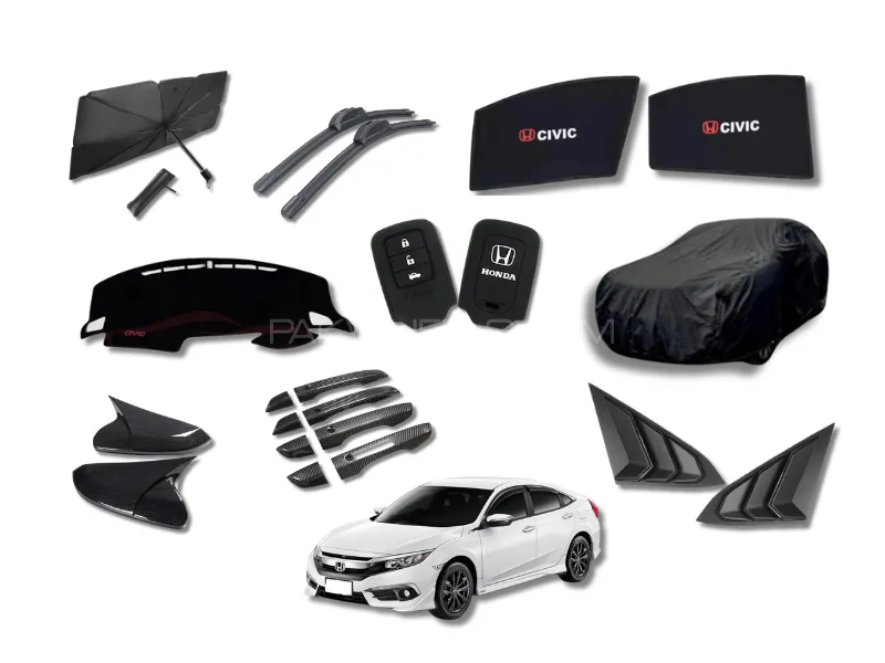 Honda Civic 2016–2021 Complete Styling & Protection Kit – 9 in 1 Image-1