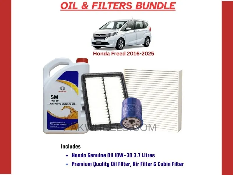 HONDA FREED 2016-2025 OIL AND FILTERS BUNDLE Image-1