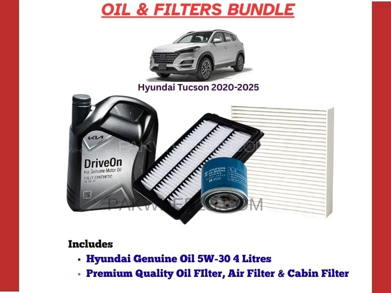 HYUNDAI TUCSON 2020-2025 OIL AND FILTERS BUNDLE Image-1