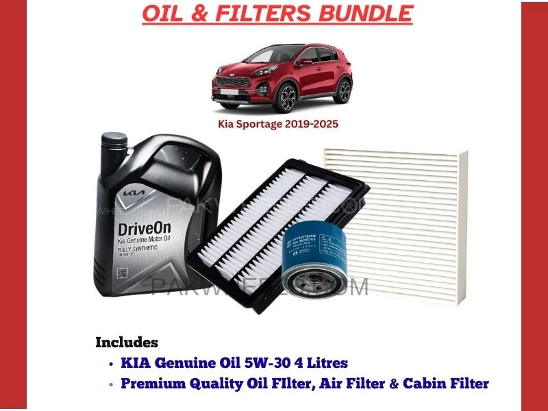 KIA SPORTAGE 2019-2025 OIL AND FILTERS BUNDLE Image-1