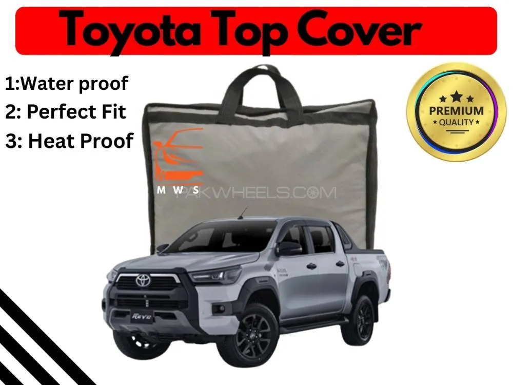 Black Parachute Waterproof Top Cover for Toyota Hilux Rocco – Heatproof Image-1
