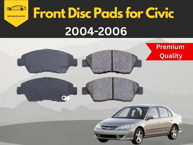 Front Disc Pad 117W117Y for Honda Civic 2004-2006 - Premium Quality Image-1