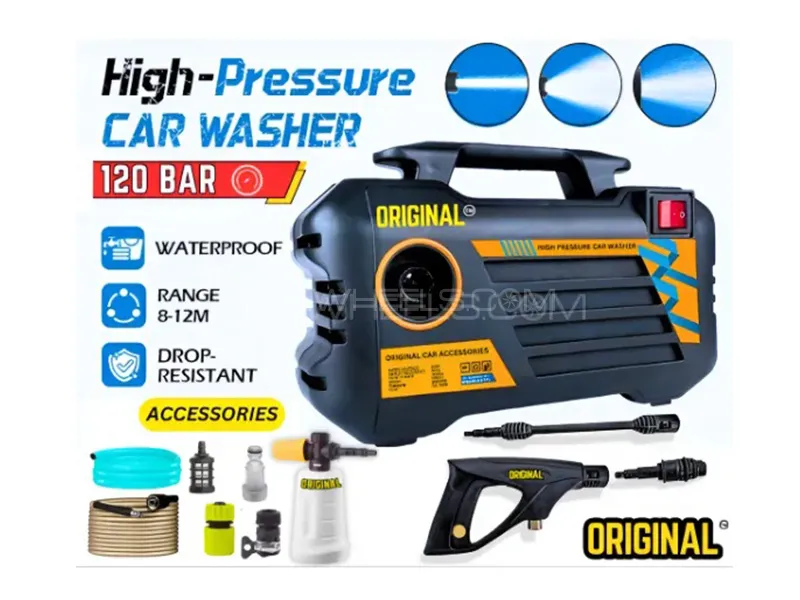 ORIGINAL - Car & Solar - High Car Pressure Washer 120 Bar 1400 Watts -  Car Mela  Image-1