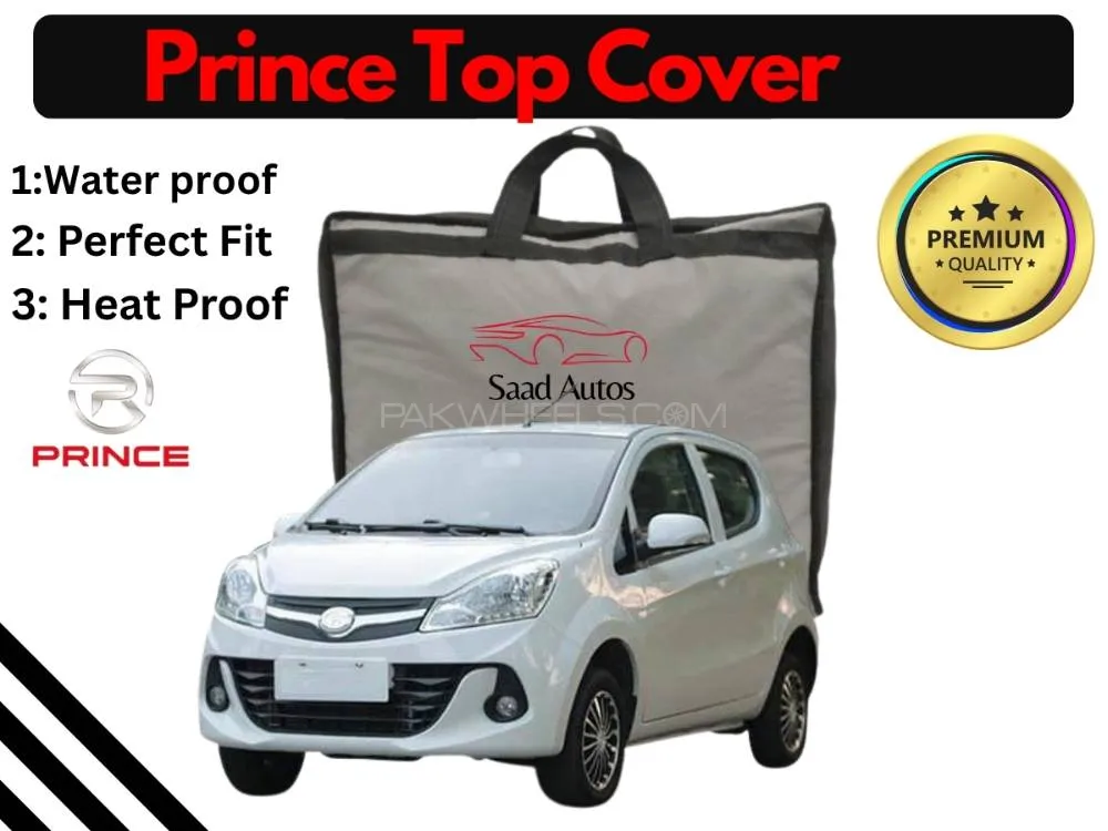 Prince Pearl 2020-2024 Top Cover | Black | Anti-Scratch | Parachute | Heat Proof | Water Proof Image-1