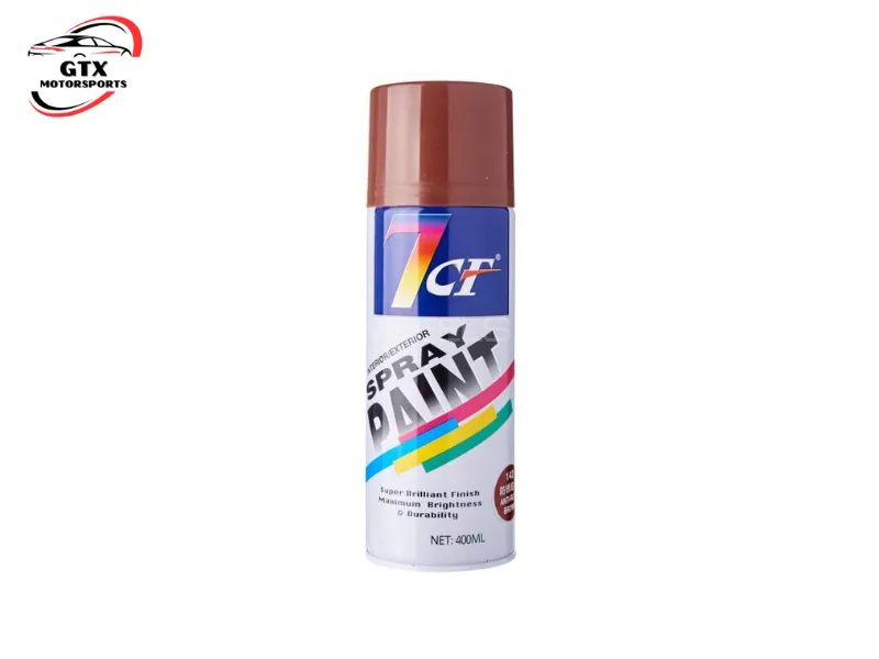 7CF Anti-Rust Brown Spray Paint – 400ML Protective Aerosol Image-1