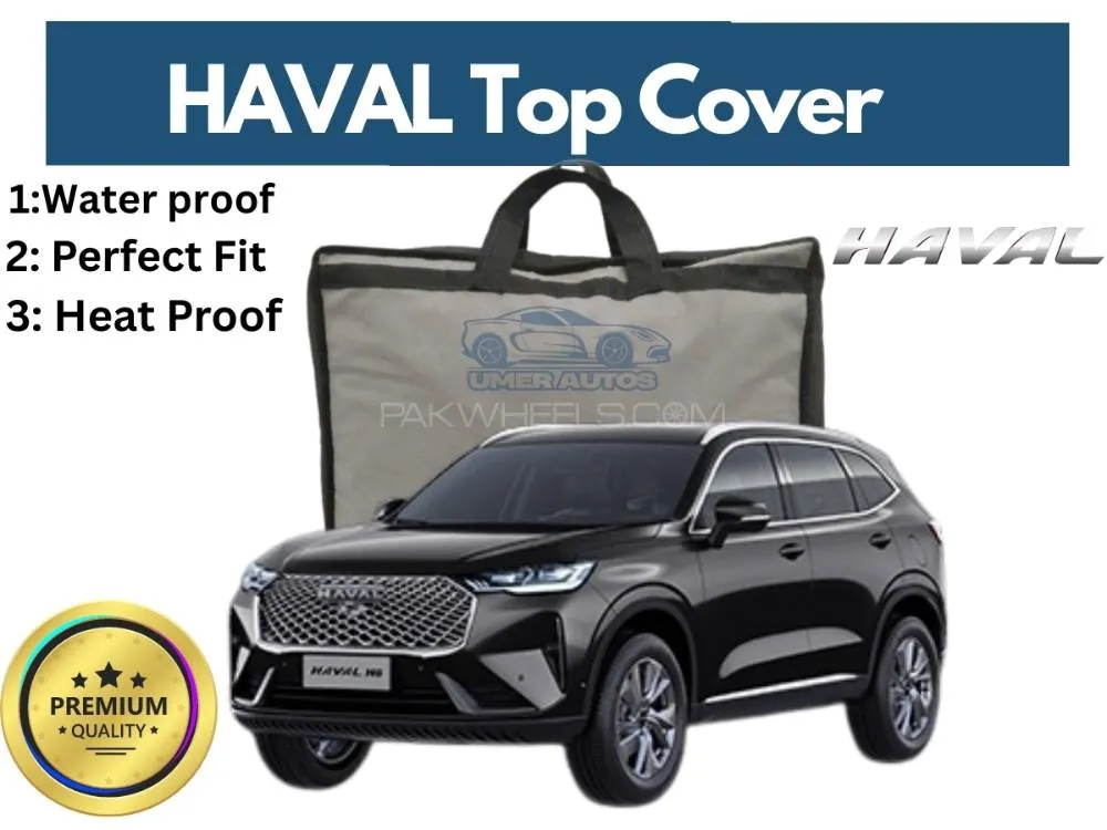 Haval H6 2021-2024 Top Cover | Black | Anti-Scratch | Parachute | Heat Proof | Water Proof Image-1