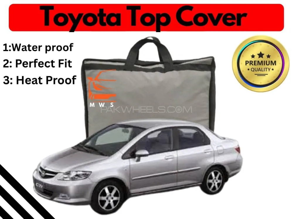 Honda City 2003 - 2008 Top Cover | Black | Anti-Scratch | Parachute | Heat Proof | Water Proof  Image-1