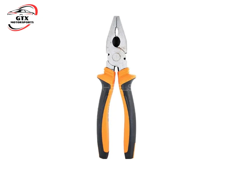 Professional Heavy Duty 8-Inch Combination Pliers with Soft Plastic Grip Image-1