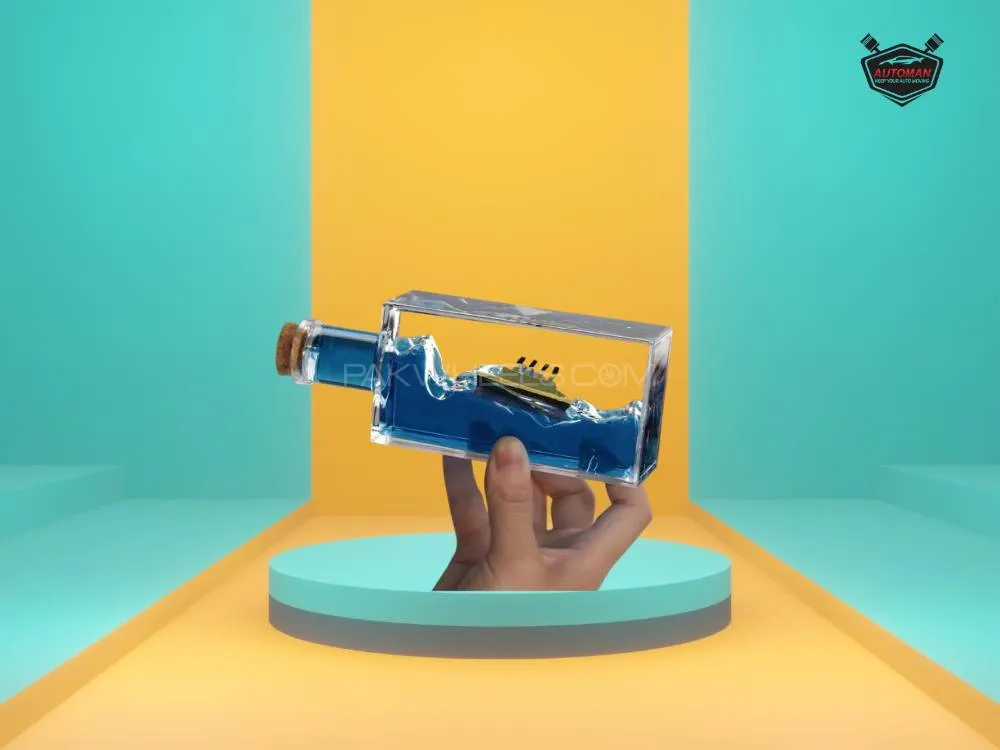 Cruise Ship Fluid Drift Bottle – Unsinkable Boat in a Box  Image-1