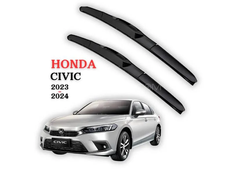Tri-Stage Windshield Wiper Blades for Honda Civic (2023–2024) – Ultra-Clear Silent Wipe | Heavy-Duty Image-1