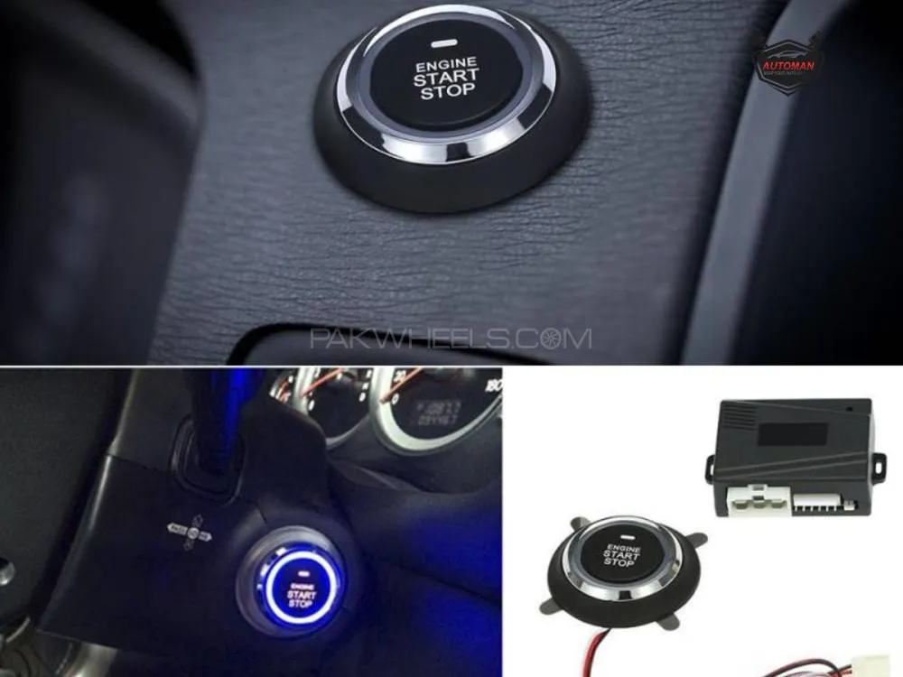 Universal Push Start Button for Cars – Engine Start/Stop Switch Kit | Easy Installation, Compatible  Image-1
