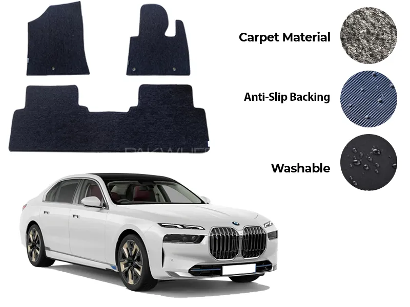 BMW i7 Genuine Fitting Carpet Floor Mat 5PCS - Model 2022-2025 Image-1