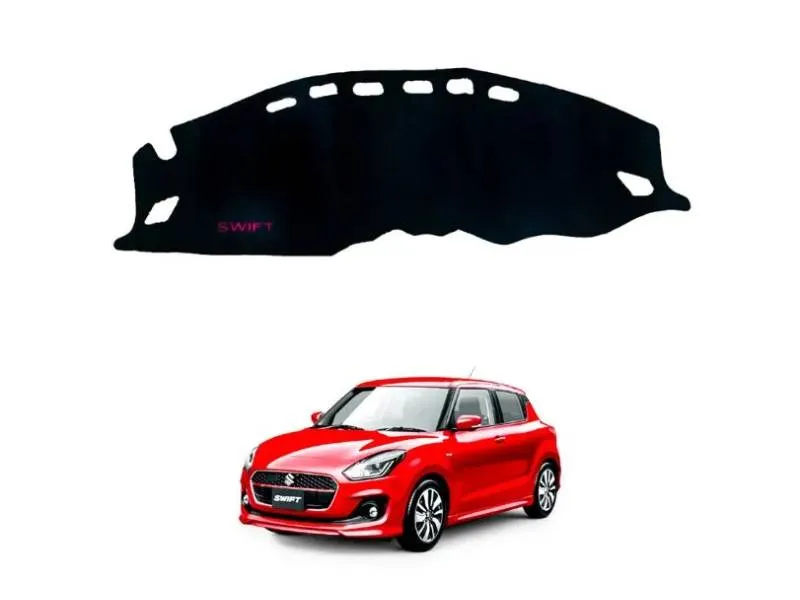 Suzuki Swift 2022–2024 Velvet Dashboard Mat – Custom Fit, Anti-Slip, UV & Heat Protection Image-1