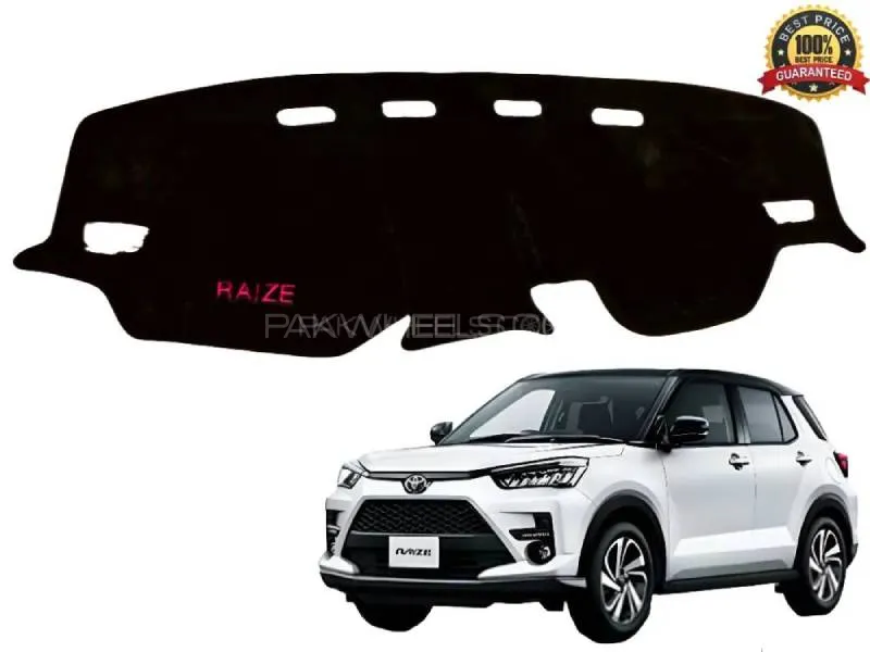 Toyota Raize Velvet Dashboard Mat – Custom Fit, Anti-Slip, UV & Heat Protection Image-1