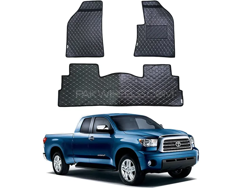 Toyota Tundra 7D Floor Mat ( Flat Style ) - Model 2007-2013 Image-1