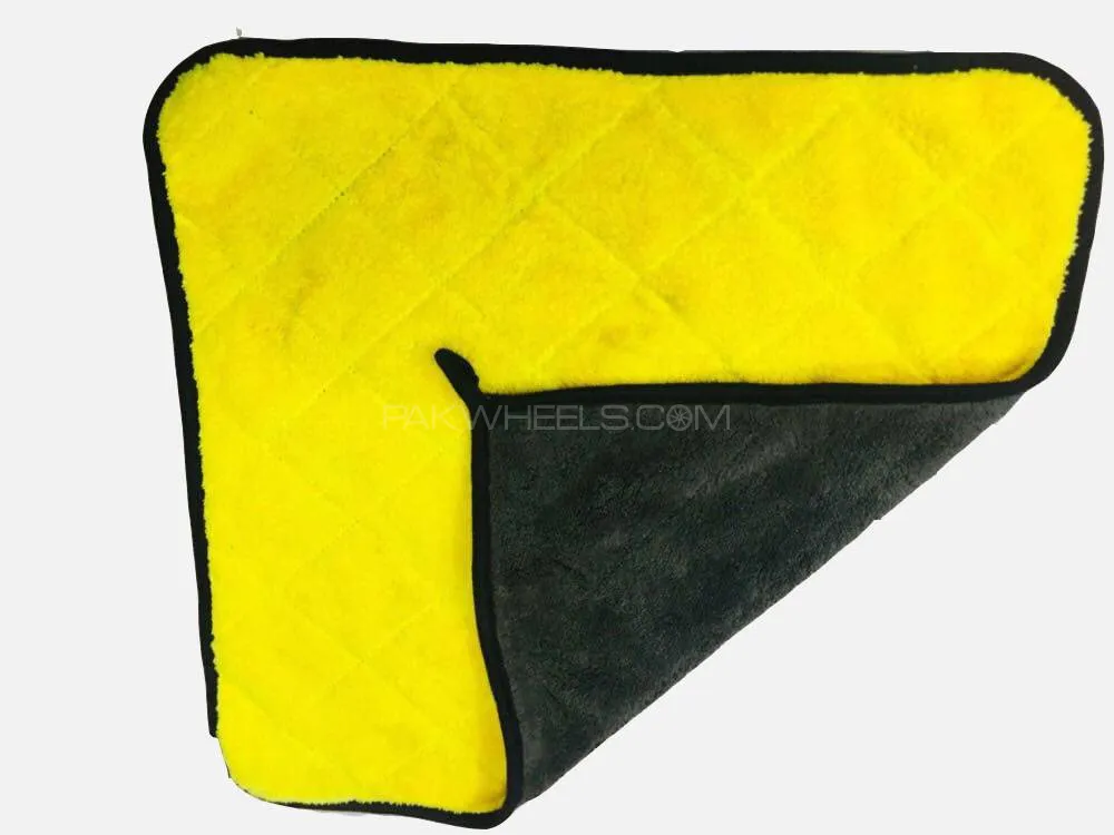 ULTRA SUPER PLUSHED MICROFIBER TOWEL- 40CM X 40CM - 850GSM - TOP QUALITY Image-1