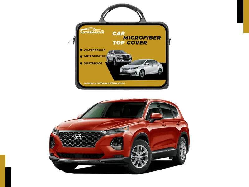 Hyundai Santa Fe - Model 2019-2023 Microfiber Car Top Cover Image-1