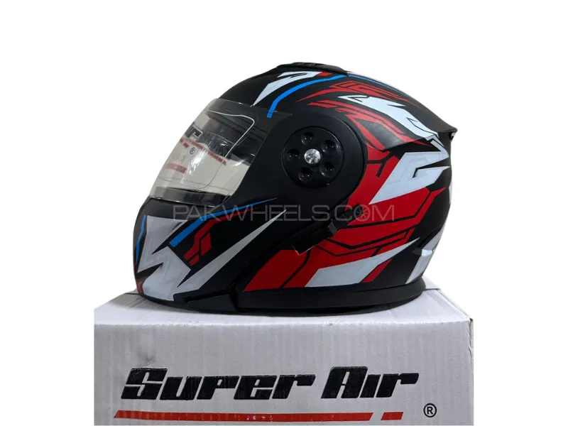 Super Air 3-in-1 Flip-Up Helmet – Random Graphics & Colors Image-1