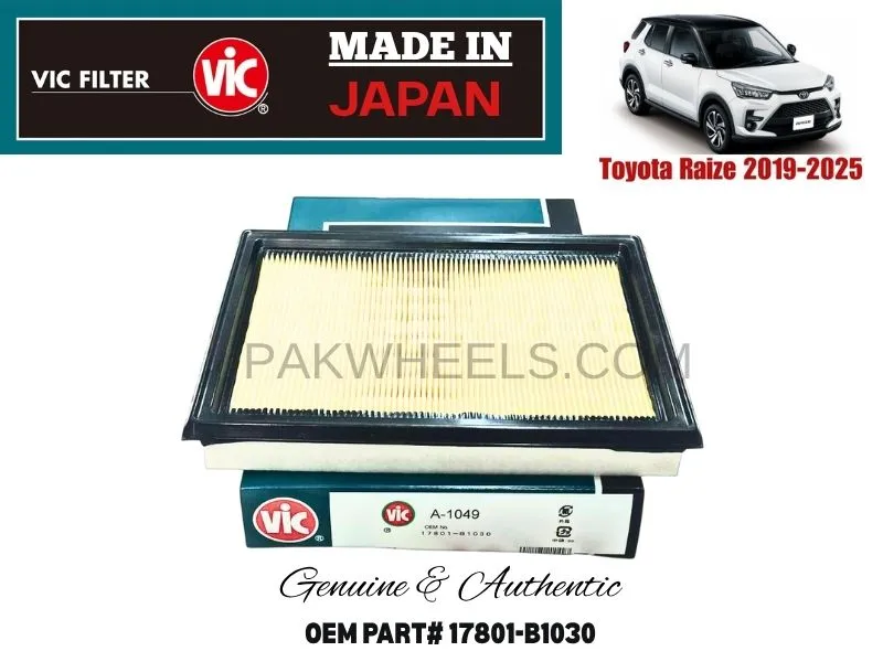 TOYOTA RAIZE 2019-2024 VIC AIR FILTER 17801-B1030 MADE IN JAPAN Image-1
