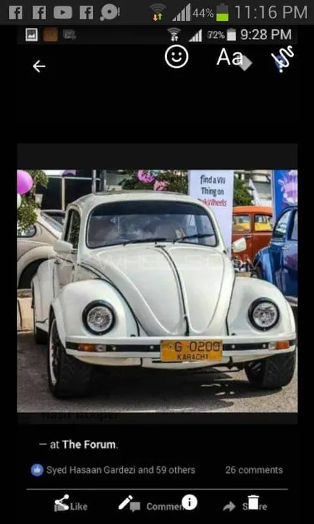 Volkswagen Beetle 1968 for Sale in Islamabad Image-1